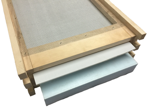 Bottom Board - Screened With Whiteboard, Insulation & Removable Front